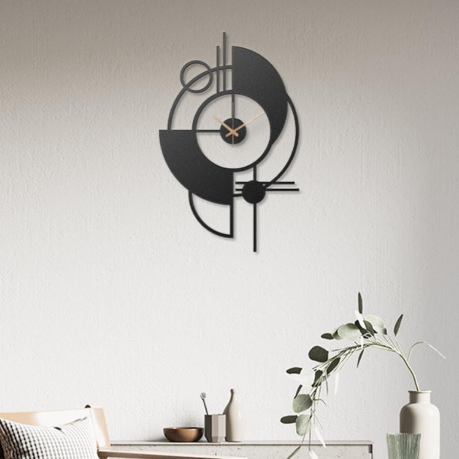 Abstract Modern Metal Wall Clock | Moonarch Metal Wall Clock