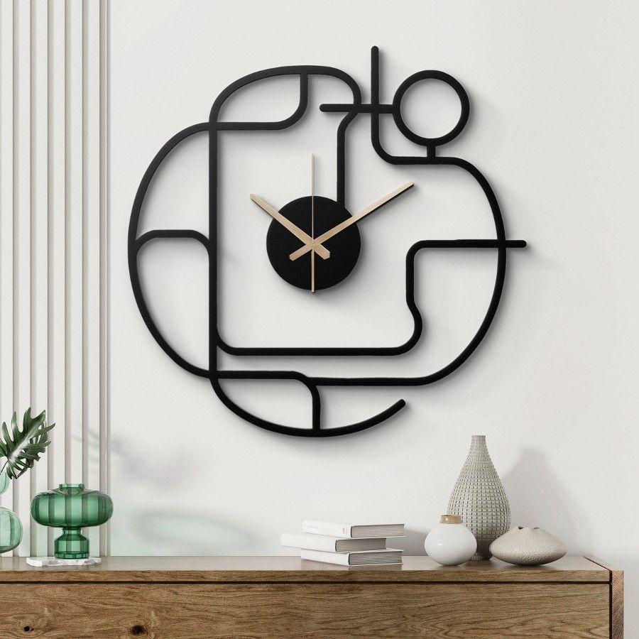 Aesthetic Geometric Metal Wall Clock | Moonarch Metal Wall Clock