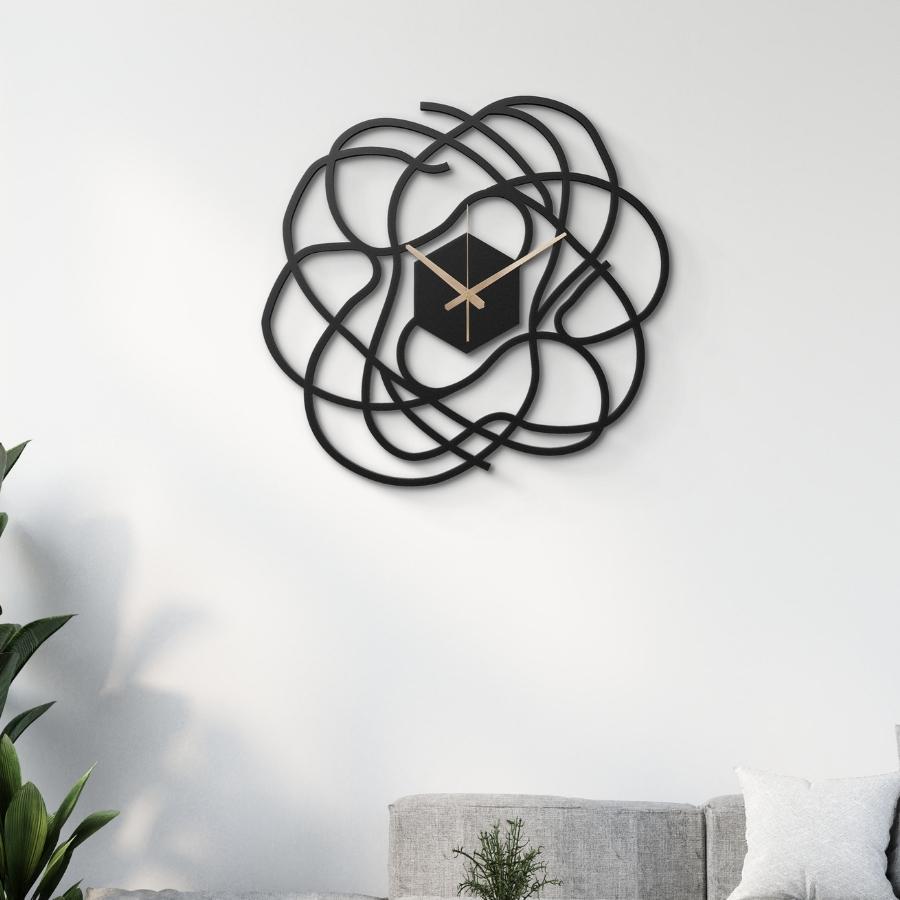 Big Minimalist Metal Wall Clock for Living Room | Moonarch Metal Wall Clock