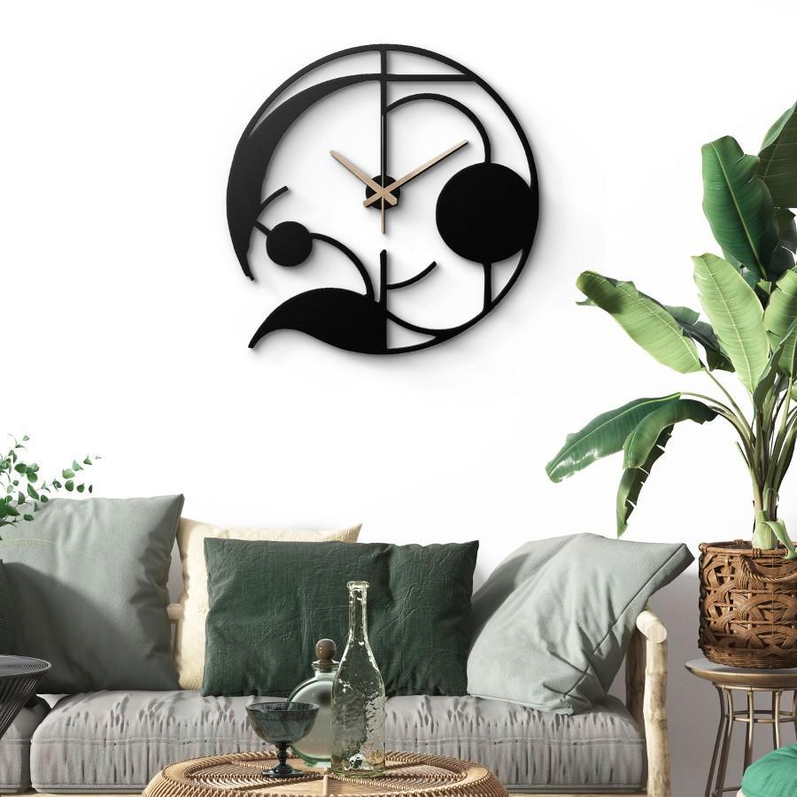 Black Artistic Design Metal Wall Clock | Moonarch Metal Wall Clock