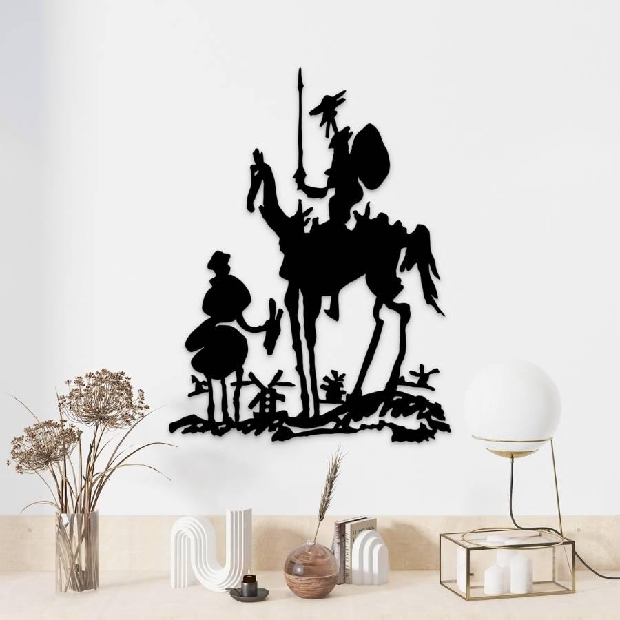 Don Quixote and Sancho Panza Metal Wall Art Decor | Moonarch Metal Wall Decor