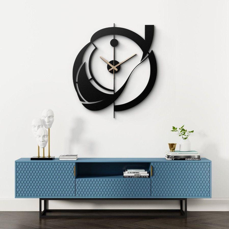 Dynamic Swirl Design Metal Wall Clock | Moonarch Metal Wall Clock