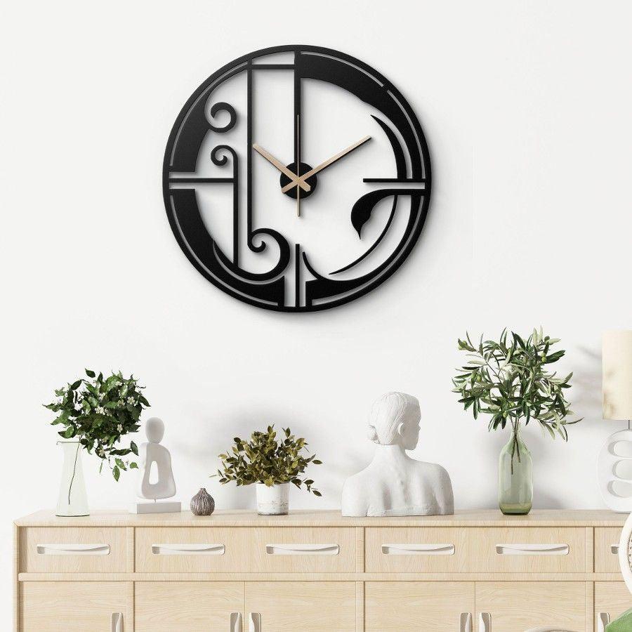 Elegant Art Deco Metal Wall Clock | Moonarch Metal Wall Clock