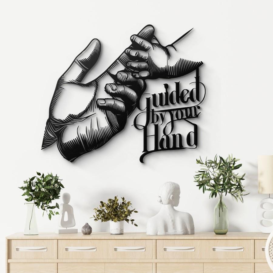 Father’s Hand Metal Wall Art Black | Moonarch Metal Wall Decor