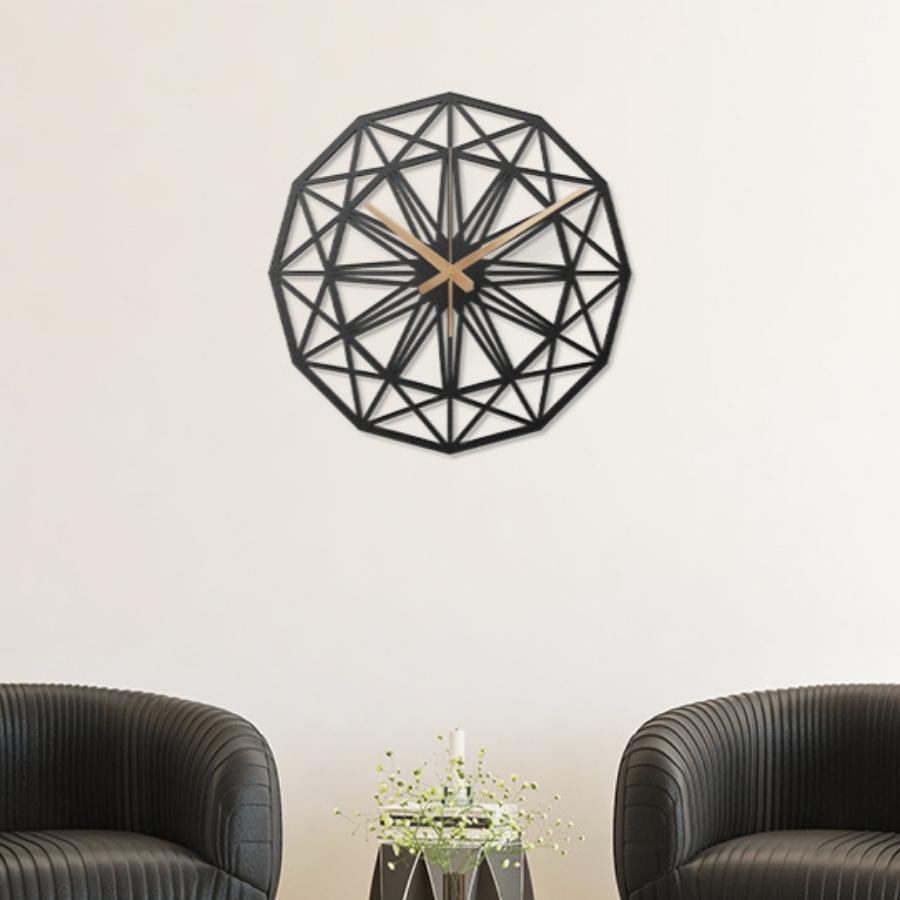 Geometric Design Metal Wall Clock | Moonarch Metal Wall Clock