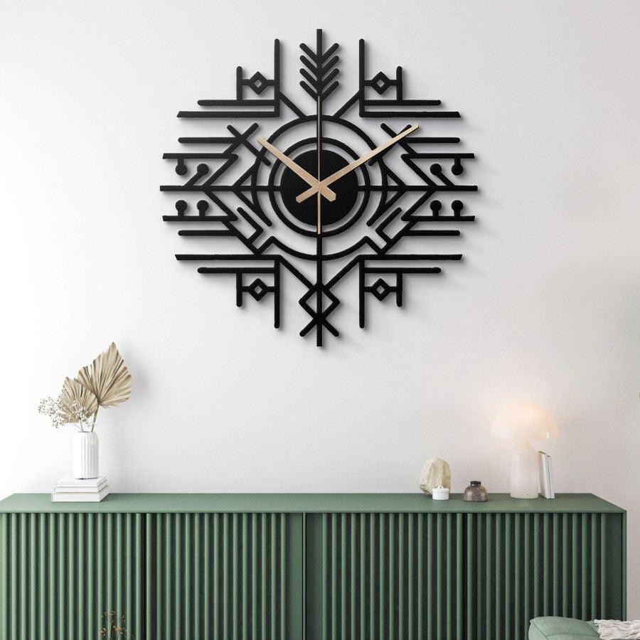 Geometric Nordic Metal Wall Clock | Moonarch Metal Wall Clock