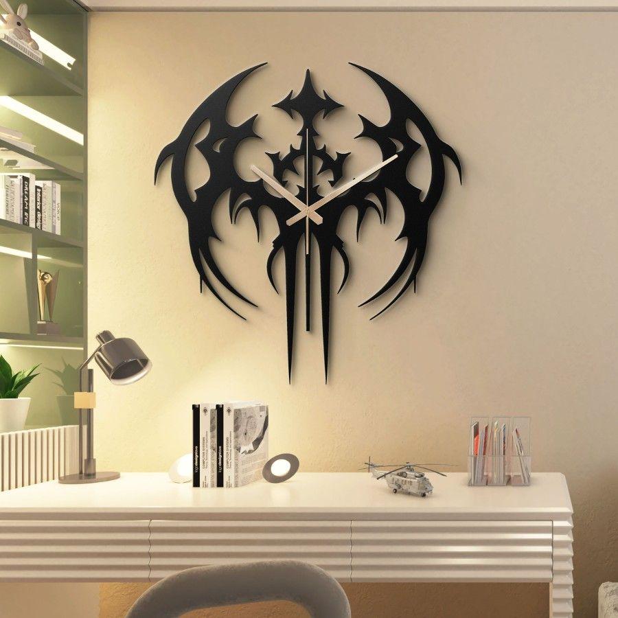 Gothic Bat Metal Wall Clock | Moonarch Metal Wall Clock