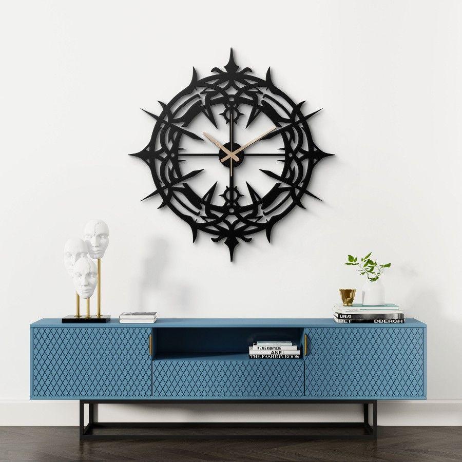 Gothic Thorn Metal Wall Clock | Moonarch Metal Wall Clock