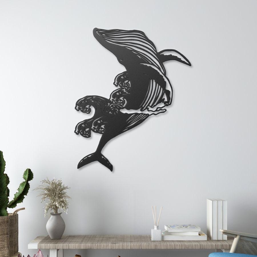 Humpback Whale Metal Wall Art | Moonarch Nature Wall Art