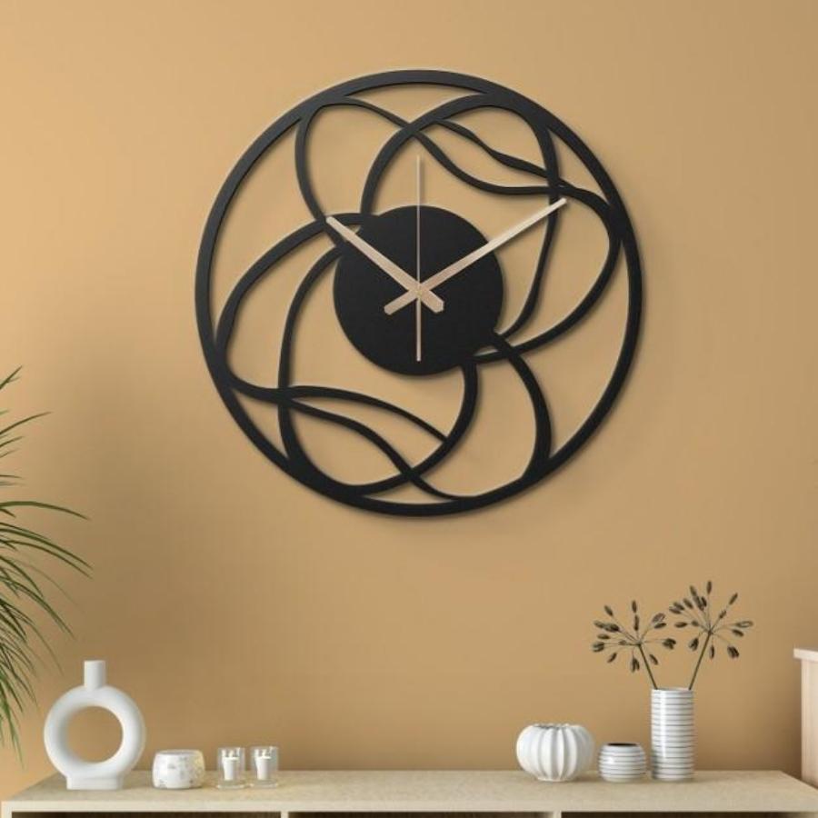 Interesting Oversized Metal Wall Clock | Moonarch Metal Wall Clock