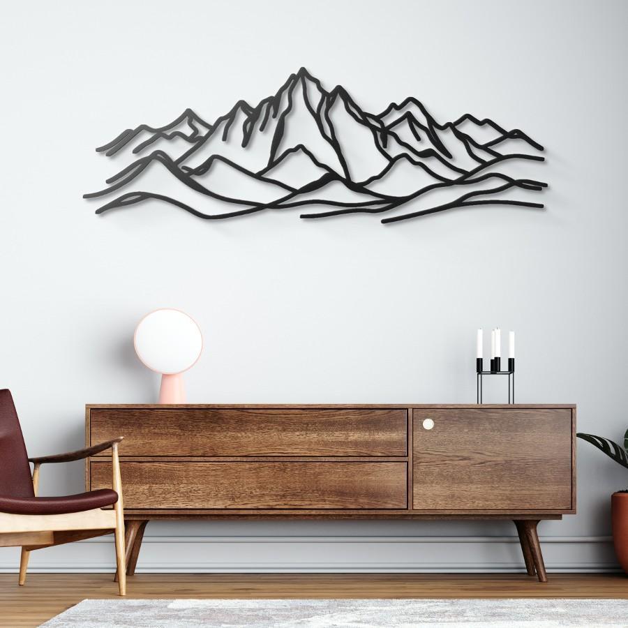 Minimalist Mountain Metal Wall Art | Moonarch Minimalist Wall Art