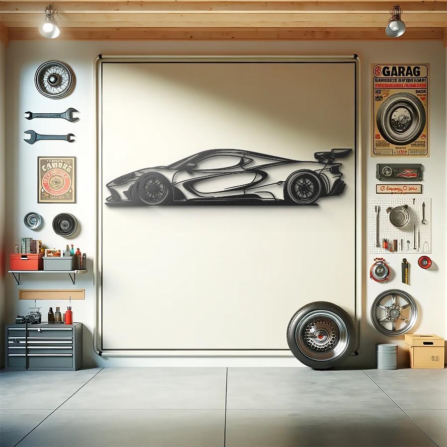 Minimalist Sports Car Metal Wall Art | Moonarch Minimalist Wall Art