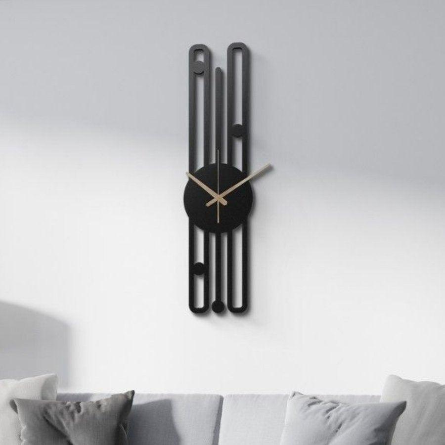 Modern Design Long Metal Wall Clock | Moonarch Metal Wall Clock