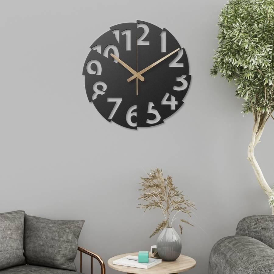 Modern Oversized Metal Wall Clock | Moonarch Metal Wall Clock