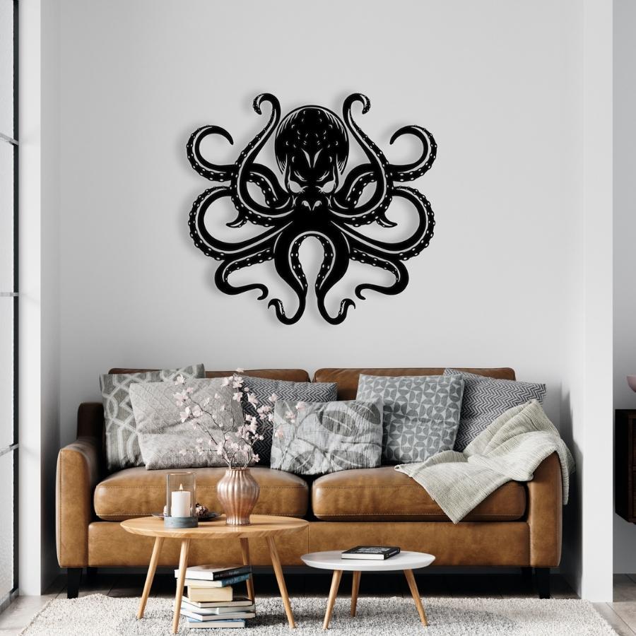 Octopus Metal Wall Art Decor | Moonarch Metal Wall Decor