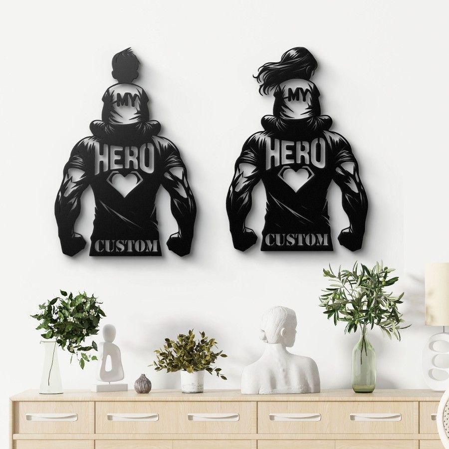 Personalized My Hero Metal Decor | Moonarch Metal Wall Decor