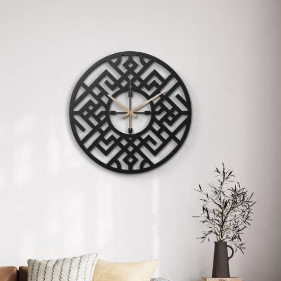 Viking Design Round Metal Wall Clock | Moonarch Metal Wall Clock