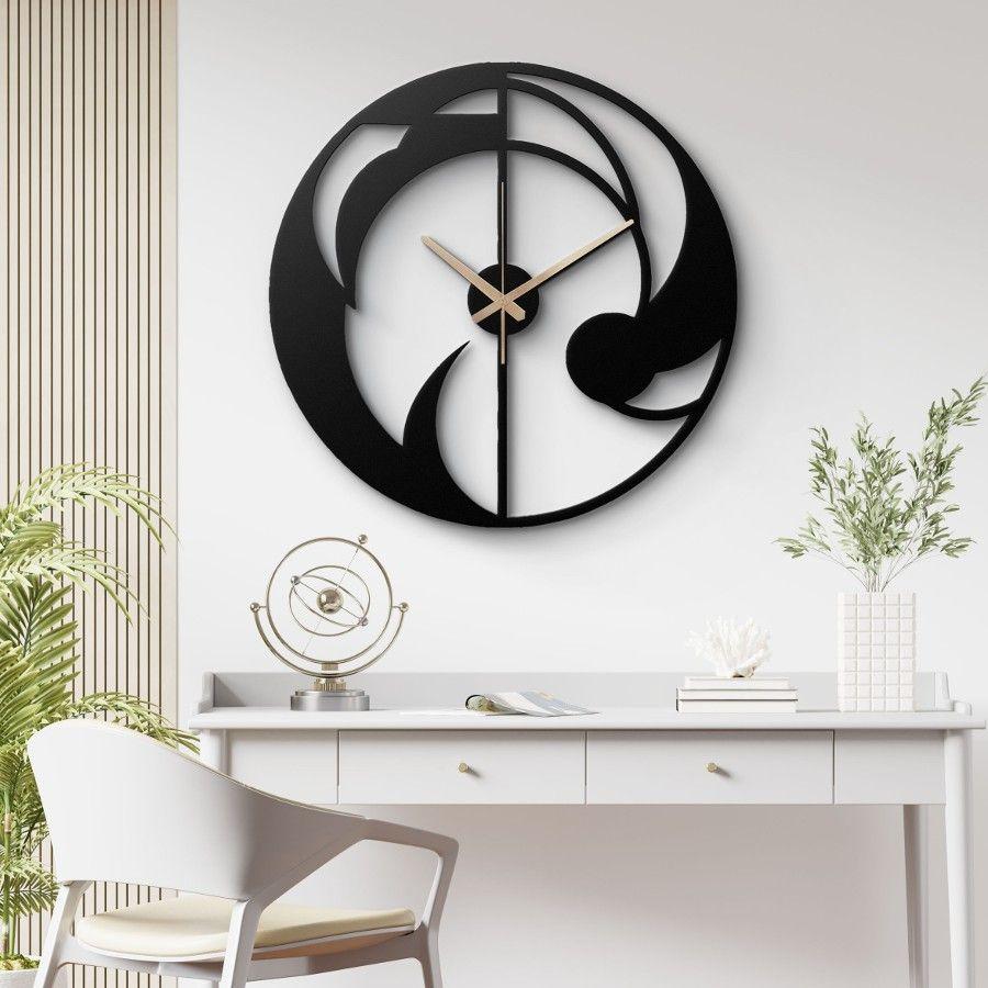 Abstract Flow Metal Wall Clock | Moonarch Metal Wall Clock